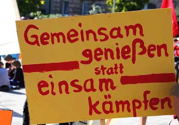 Gemeinsam genießen, statt einsam kämpfen!